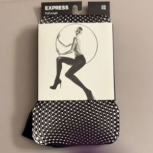 Express Black Fishnet Leggings